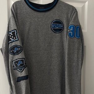 NFL Detroit Lions Commemorative 1930 Patch pull over knit